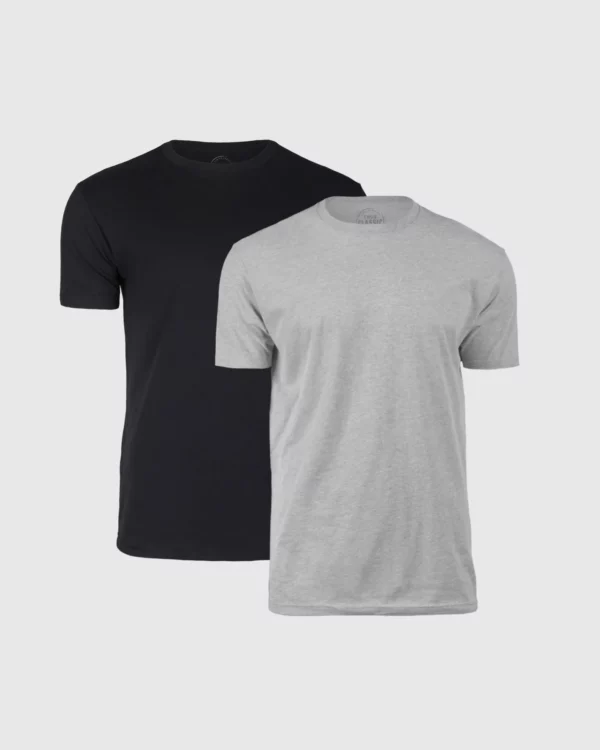 Basics 2 pièces T-shirt avec col rond x3